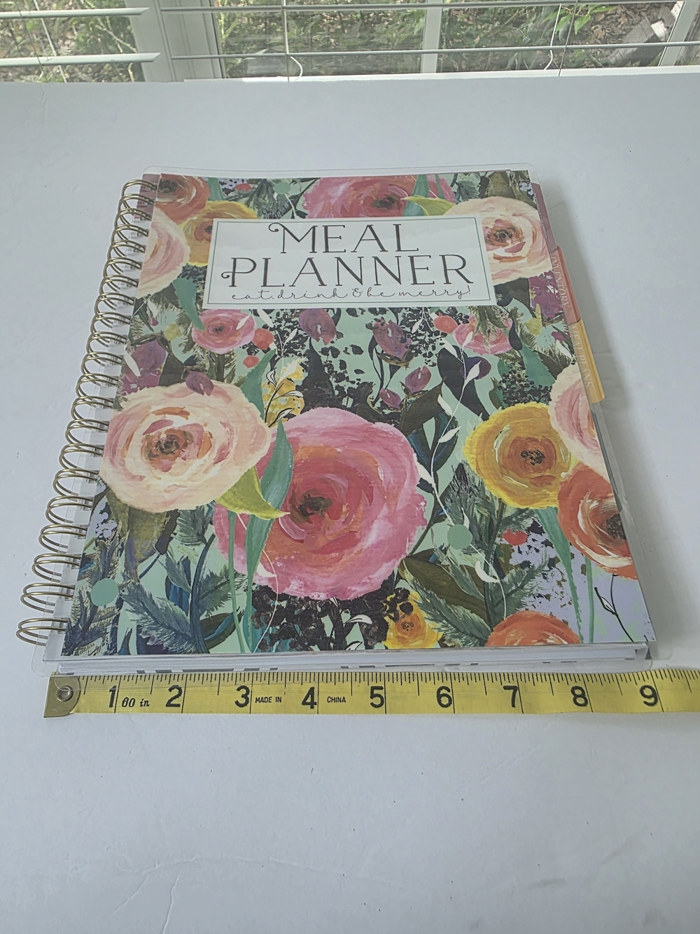 Meal Planner Notebook by Carrie Elle  - Floral Pink & Green - Picture 16 of 16